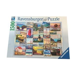 Ravensburger 1500 Pc Puzzle 80cm x‎ 60cm Sailing and Lighthouse Theme UNVERIFIED